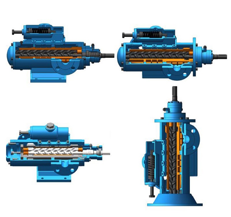 三螺杆泵结构图